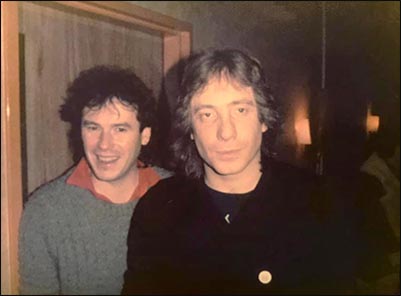 Ian Mosley: Backstage at The Apollo, Glasgow - 17.02.1984 - Photo by Iain McArthur